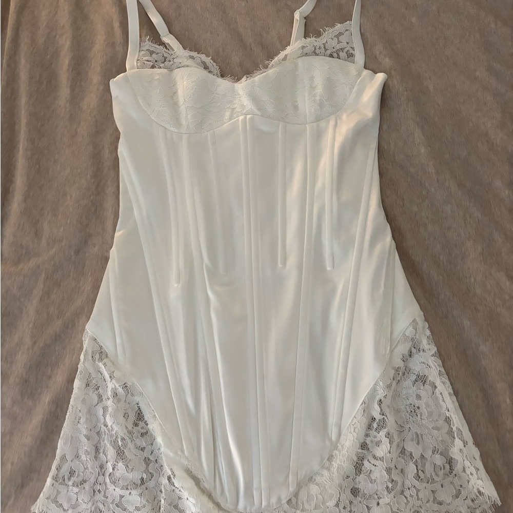 Finesse Rosie White Corset Dress